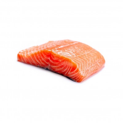 Шматки лосося заморожені (на шкурі) / Куски лосося замороженные (на шкуре)